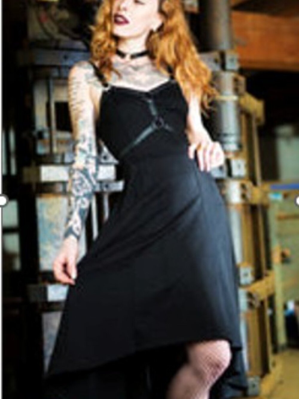DraculaClothing - Long Harness Dress - black size L?